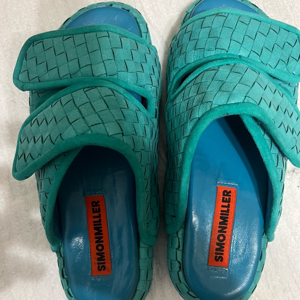Simon Miller WOMEN Aqua Sandals LEATHER  size 38 made in Portugal